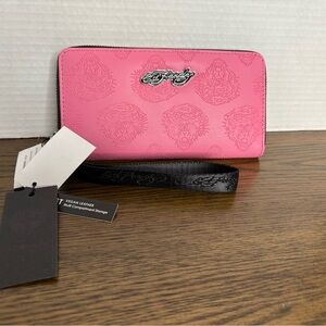 Ed Hardy Pink Tiger Wallet Wristlet